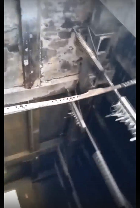 В сети появилось видео последствий пожара в ФОКе на Большой Косинской